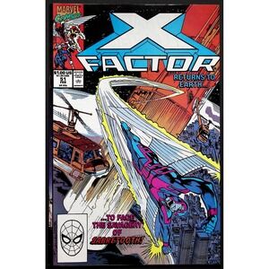 X‎ Factor 51 Comic Book Returns to Earth to Face Sabertooth Marvel 1990